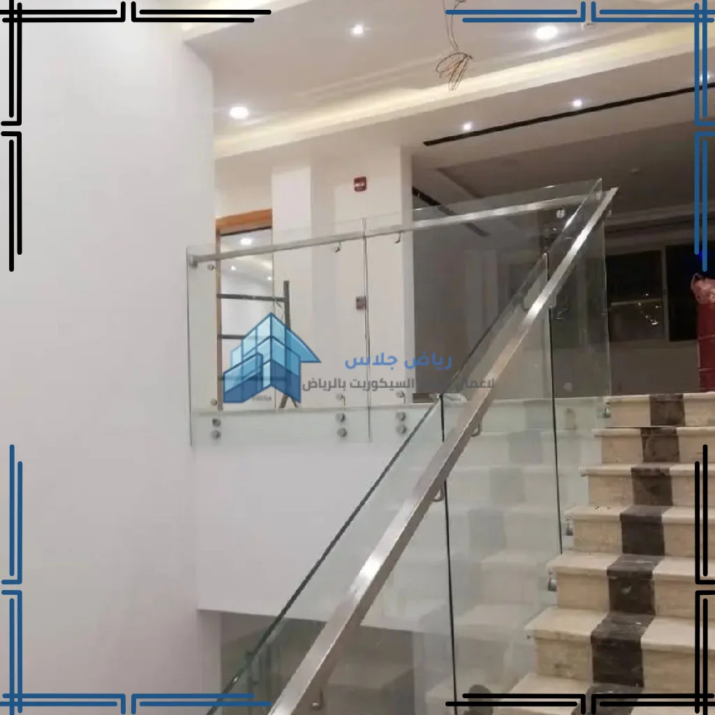 تركيب درابزين سلالم زجاج سيكوريت بالرياض (16)_17