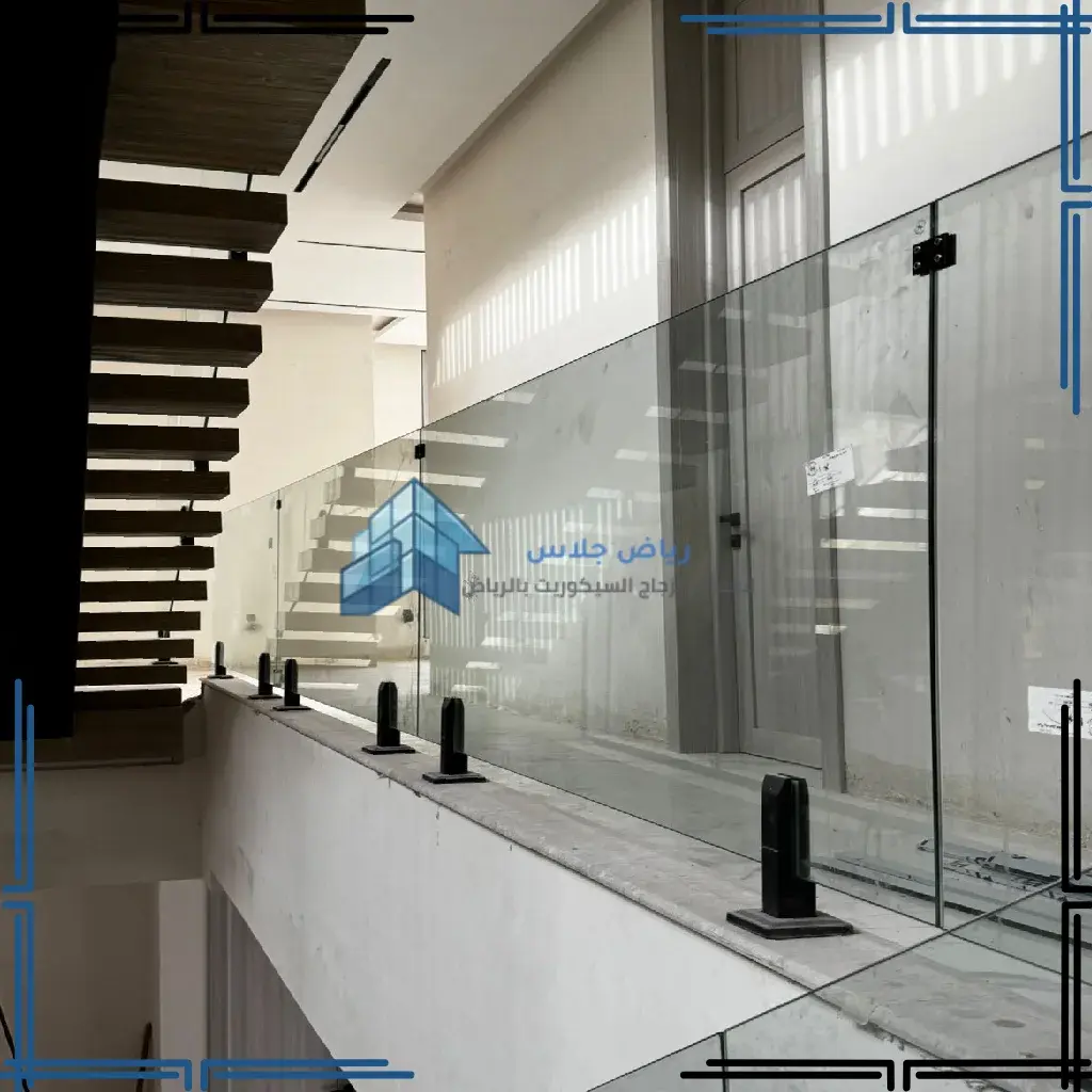 تركيب درابزين سلالم زجاج سيكوريت بالرياض (23)_24