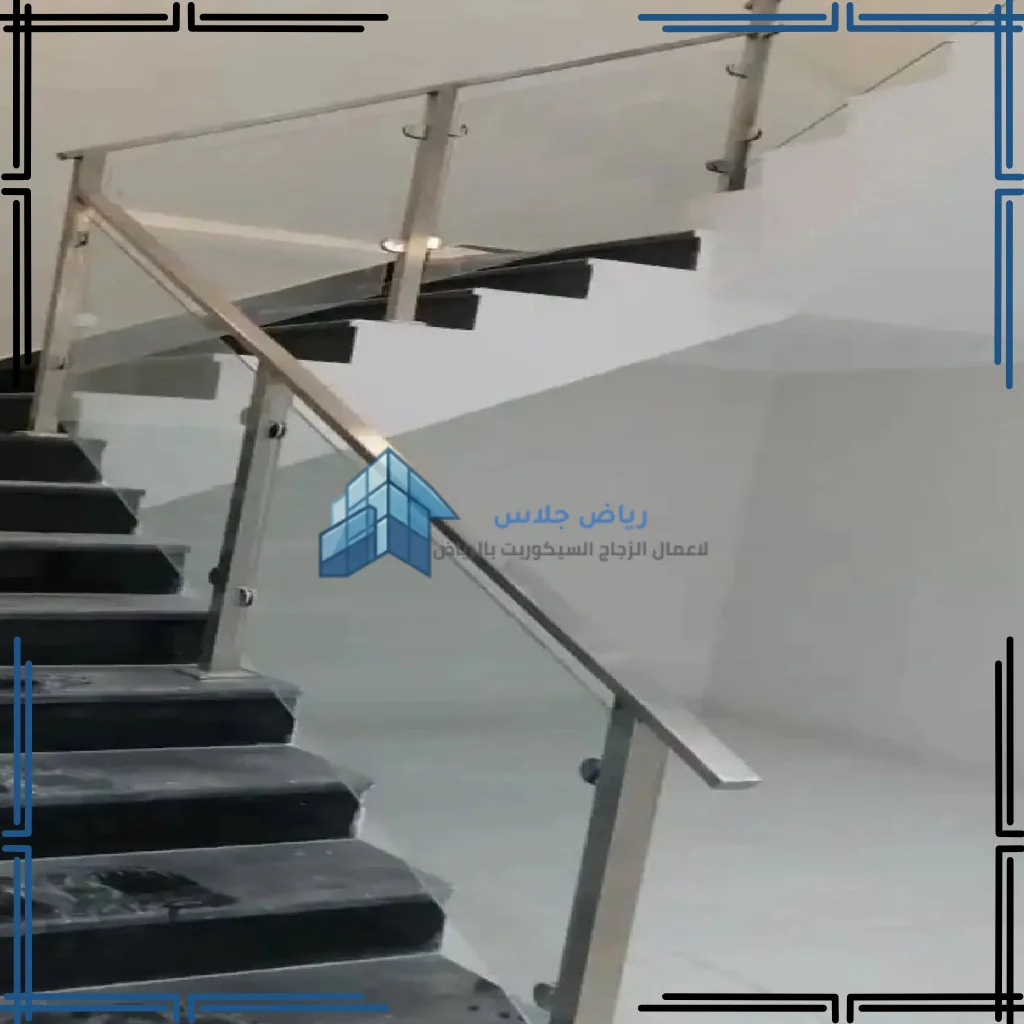 تركيب درابزين سلالم زجاج سيكوريت بالرياض (24)_25