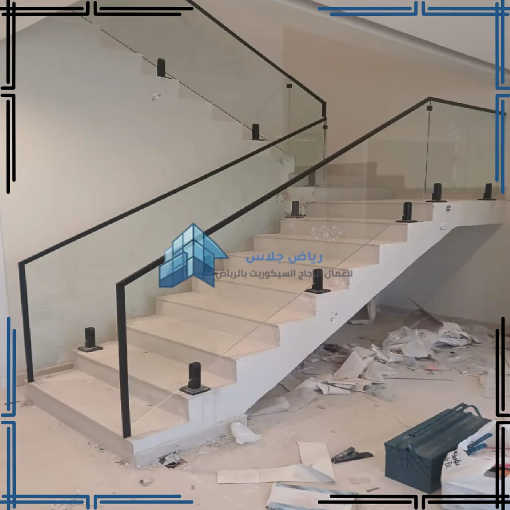 تركيب درابزين سلالم زجاج سيكوريت بالرياض (34)_35