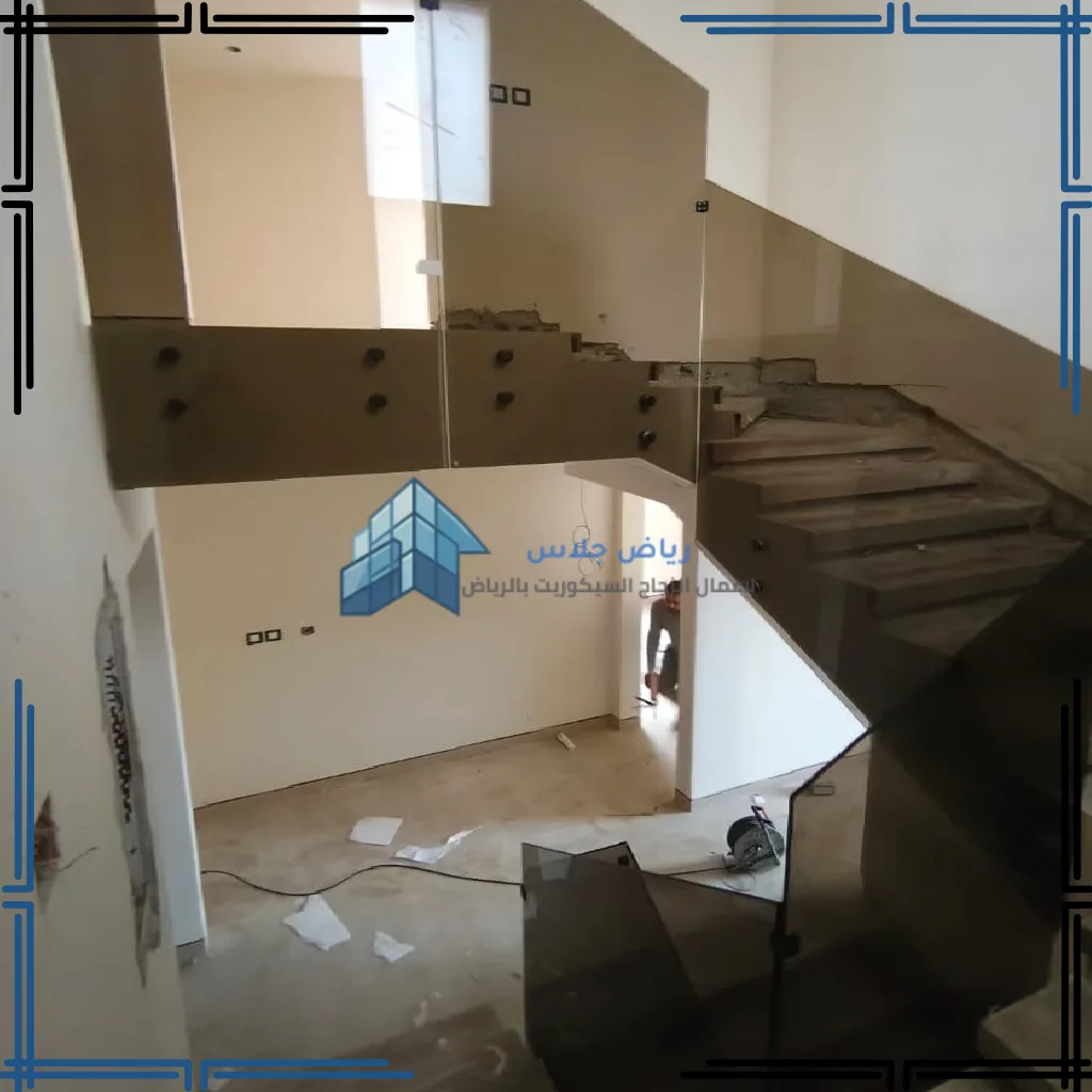 تركيب درابزين سلالم زجاج سيكوريت بالرياض (40)_41