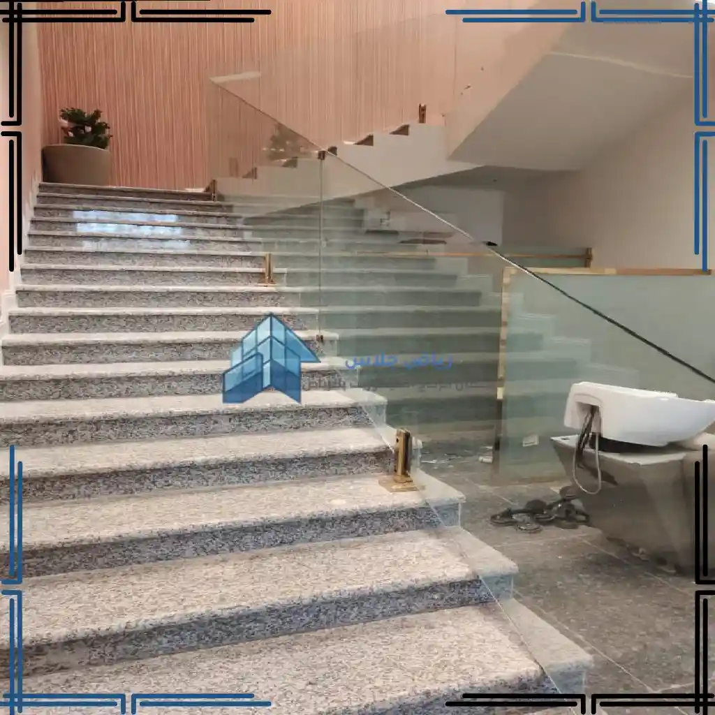 تركيب درابزين سلالم زجاج سيكوريت بالرياض (52)_53